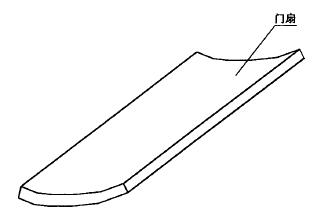 门扇高度（宽度）方向弯曲度测量位置示意图
