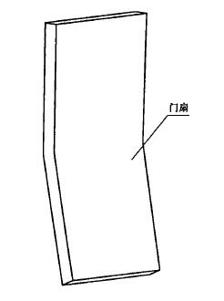 门扇弯曲度测量示意图